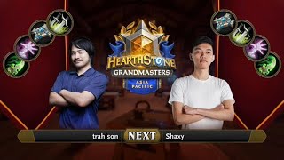 trahison vs Shaxy | 2021 Hearthstone Grandmasters Asia-Pacific | Decider | Season 2 | Week 5