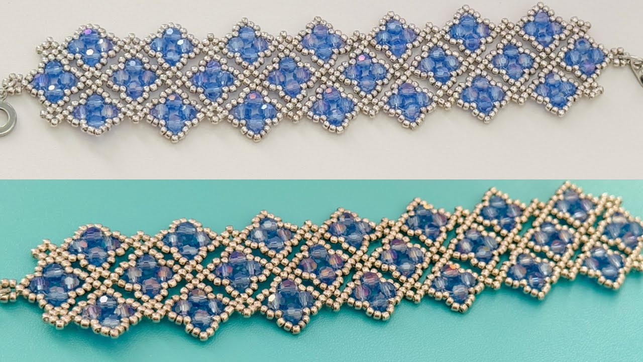 Blue whale Bracelet || How to make crystal beaded bracelet 