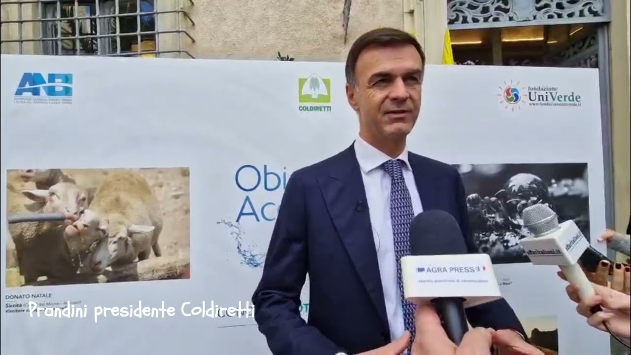 Obiettivo Acqua: dichiarazione Ettore Prandini, presidente Coldiretti