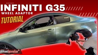 Infiniti G35 Wheel Spacer / Adaptor Tutorial | Better wheel fitment | AnthonyJ350 by AnthonyJ350 960 views 5 months ago 5 minutes, 45 seconds