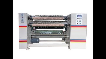 CS212 Semi auto BOPP crystal tape slitting machine with paper core loader