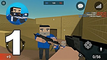 Block Strike - Gameplay Walkthrough Part 1 - Gun Game (Android Games)