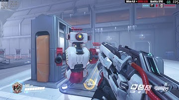 Wine 4.0 + DXVK 0.95 - Overwatch EPIC settings - Practice Range - Linux - Nvenc