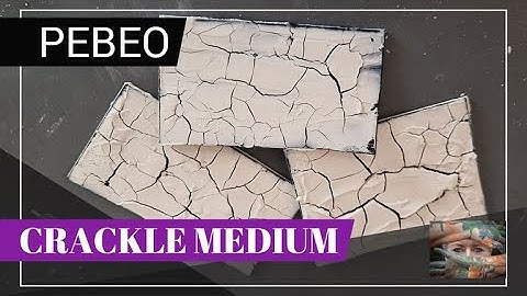 Crackle effect test using Pebeo Crackling effect Modelling Paste