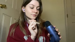 ASMR|| mic brushing + story time 🐈