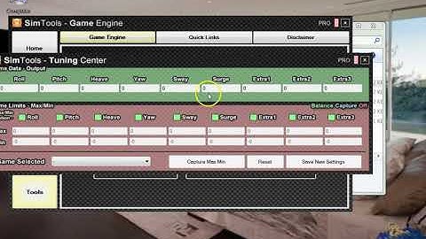 DOF Reality motion simulator software Setup