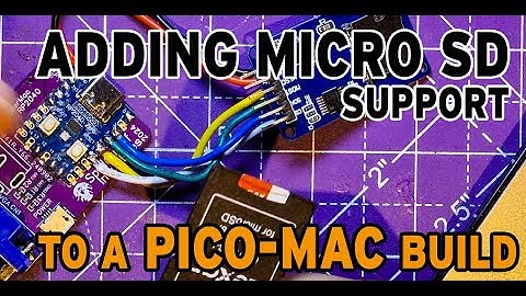 Lets enable SD support on my pico-mac build.  Setting options. Rebuilding firmware