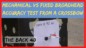 UNBRANDED Mechanical vs. Fixed Broadhead Accuracy Test from High Speed Crossbow