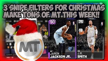 NBA2K19 HOW TO MAKE MT USING SNIPE FILTERS ON CHRISTMAS - 3 FILTERS FOR CHRISTMAS NOOBS!!!