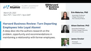 Webinar Recap: Harvard Business Review: Turn Departing Employees Into Loyal Alumni
