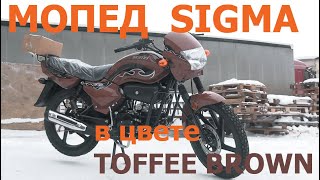 Мопед SIGMA в цвете TOFFEE BROWN.