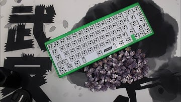 Durock Lavender Switch Sound Test.  Portico Mechanical Keyboard Without Silicone Dampener in Case.