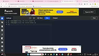 Sum of two numbers in Python
