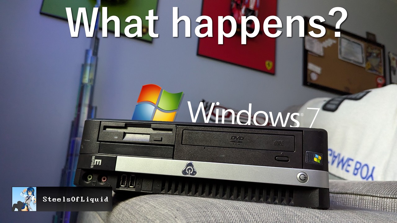 Upgrading Windows 2000 to Windows 7 on a 20-year-old PC - YouTube