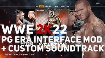 WWE 2K22 PG ERA (2008-2013) INTERFACE MOD + CUSTOM SOUNDTRACK