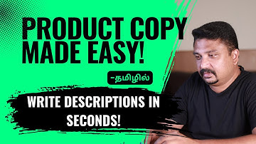 FREE ChatGPT Prompt12 - Product Description Writing Made Easy | Leads Logesh in Tamil