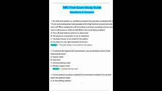 TMC Final Exam Study Guide Latest 2025  /2026 Update Questions and Verified Answers  100 Correct