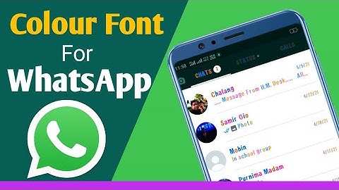 How to Add Colour Font in WhatsApp