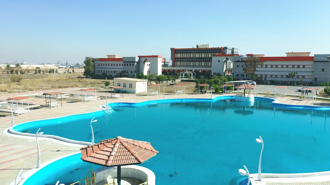 جامعة الأنبار : واحة خضراء | تصوير جوي لحدائق الجامعة