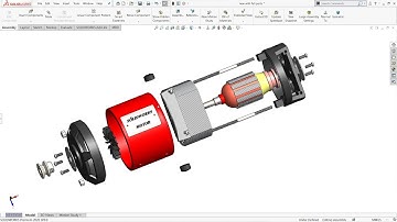 Assembly Motor Parts #Motor #solidworks #engineering #solidworksprojects #assembly#youtube