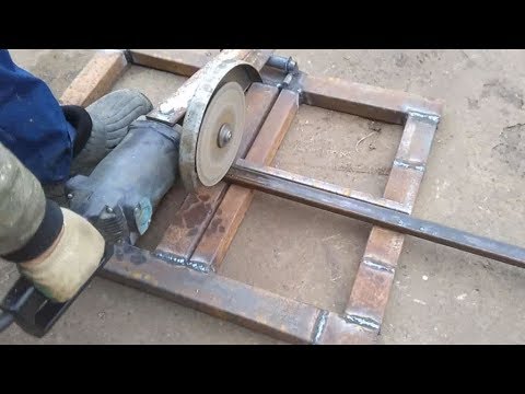 Самодельная стойка для болгарки. Making Angle Grinder Stand.