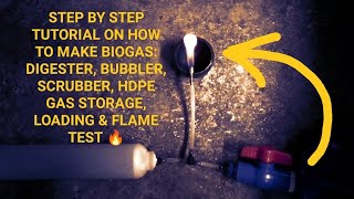 Complete Steps on How to Make a Biogas Digester: Digester, Bubbler, Scrubber & HDPE Gas Storage