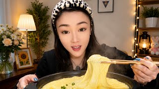 Creamy Cheese Ramen with an Irresistible Stretchy Cheese Pull