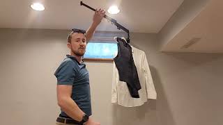 Review of Clothes Drying Rack, Retractable Laundry Towel Cloth Drying Rack Collapsible Clothing Net Worth