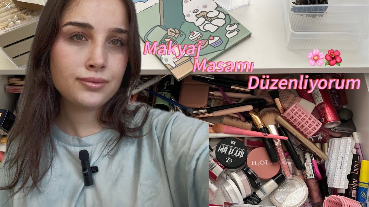 MAKYAJ MASAMI DÜZENLİYORUM !!!🌺🌸💄( İlk Videom:*)
