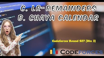 c. LR-remainders,  B. Chaya Calendar |  Codeforces Round 927 (Div. 3)| | Explanation in Hindi + Code