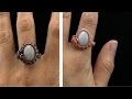 Wire Wrapped Cabochon Ring Tutorial