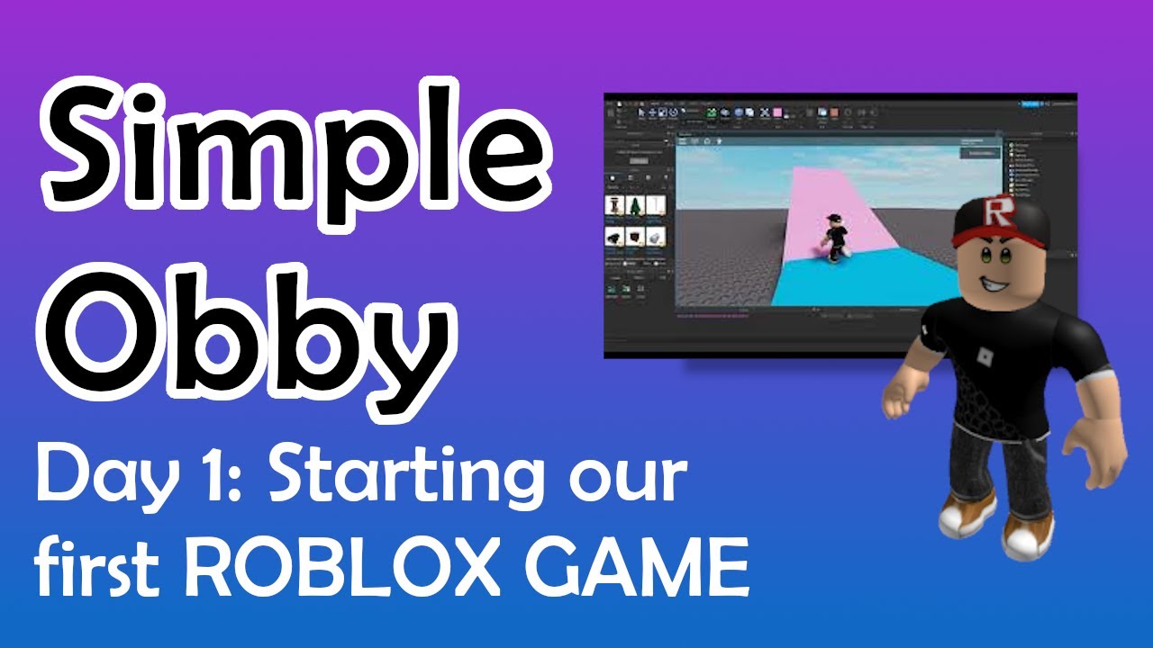 Let S Create Roblox Series Simple Obby Day 1 Youtube - roblox create how to edit a obby for free