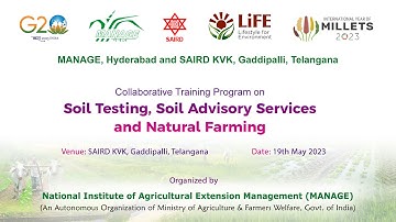 Soil Testing, Soil Advisory Services, and Natural Farming