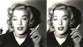 Marilyn Smoking In The Morningsmoking Alone, Lost In Thought