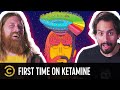 Ramin nazer had his mind blown on ketamine in shane mausss yurt  tales from the trip