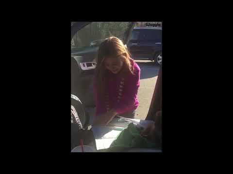 Little girl cries