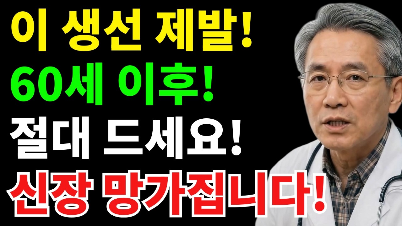 신장 망치는 생선 TOP 4와 살리는 생선 TOP 4 (60세 이후 필수 시청) | 시니어건강