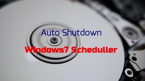 Automatic Shutdown Windows 7 ( No programs or install required)