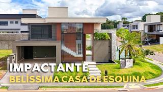 CASA DE LUXO EM EXCLUSIVO TERRENO DE ESQUINA À VENDA NO JARDINS FRANÇA | GOIÂNIA