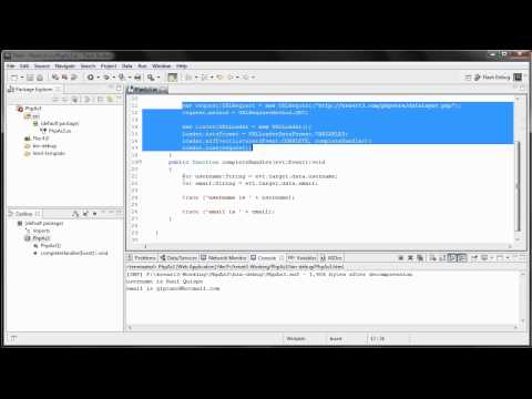 PHP comunicacion con Actionscript 3 - Capitulo 1