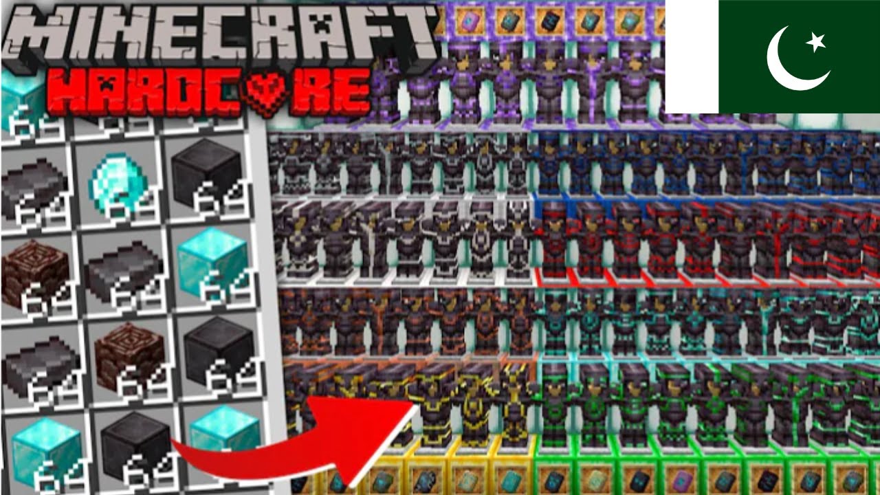 I Made ALL RAREST DIAMOND ARMOR in Minecraft Hardcore (Hindi) - YouTube