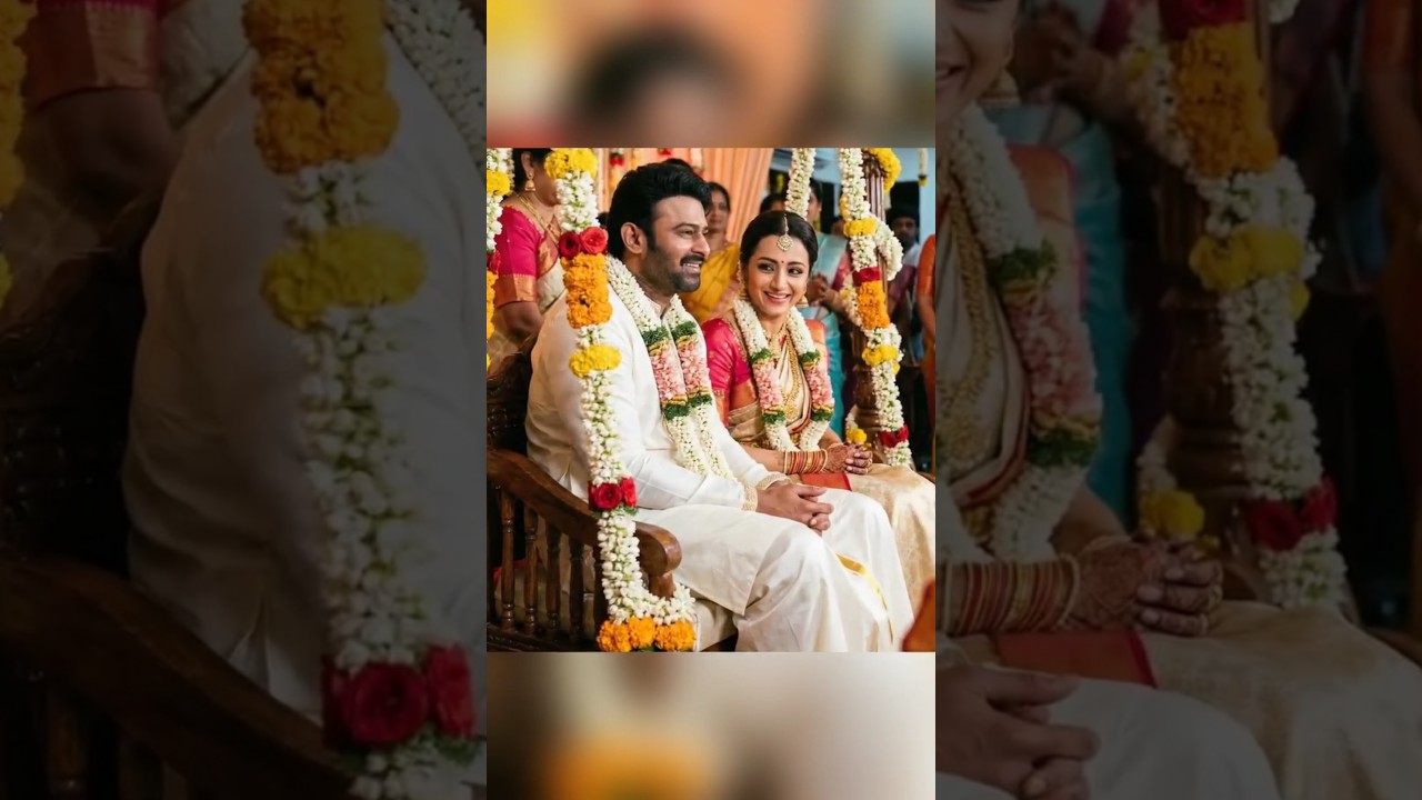 🤍👀👩&zwj;❤️&zwj;👨happy anniversary #prabhas #trishakrishnan #trendingshorts#viralvideo#ytshort#trend#trending