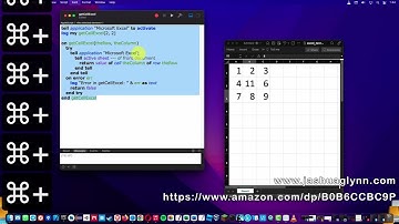 AppleScript, AppleScript++, AppleScriptpp, get excell cell