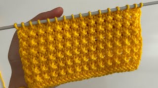 BİMDEN ALDIĞIM İPLERLE ACAYİP KOLAY ÖRGÜ MODEL ANLATIMI⭐️Easy knitting planket⭐️#crochet #knitting