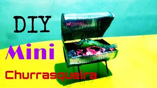 How to make a mini churrasqueira | Diy mini churrasqueira at home