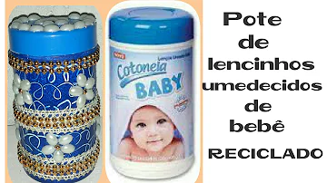 O que fazer com potes de lenço umedecido?