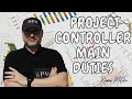 PROJECT CONTROLLER MAIN DUTIES #projectmanagement #projectcontrols #projectmanagementprofessional