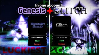 Showcasing the BEST Account in Sol's RNG! ( GLITCH + 2x Genesis +  MORE!)