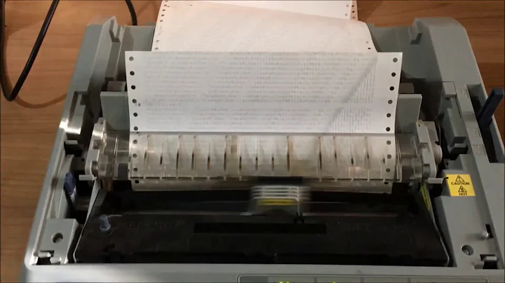 How to print a self test on an Epson FX 890 dot matrix printer