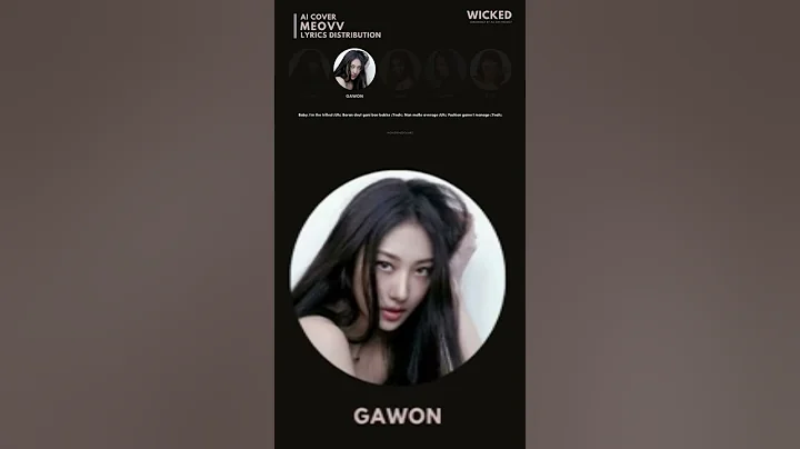HOW WOULD MEOVV SING WICKED BY ALLDAYPROJECT Gawon Version #meovv #aicover #kpop #alldayprojec #adp